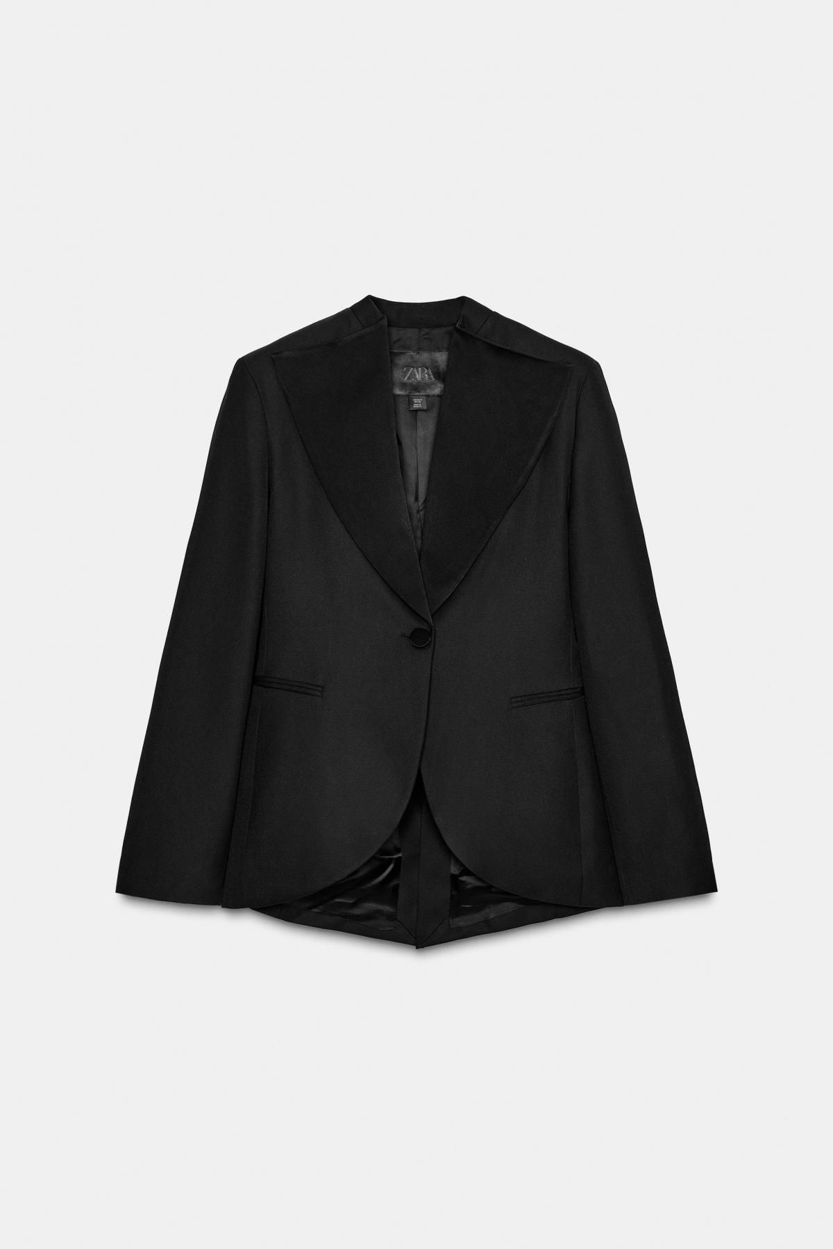 자라 테일러드 테크니컬 턱시도 블레이저 9735/062 BLACK - 메인 이미지