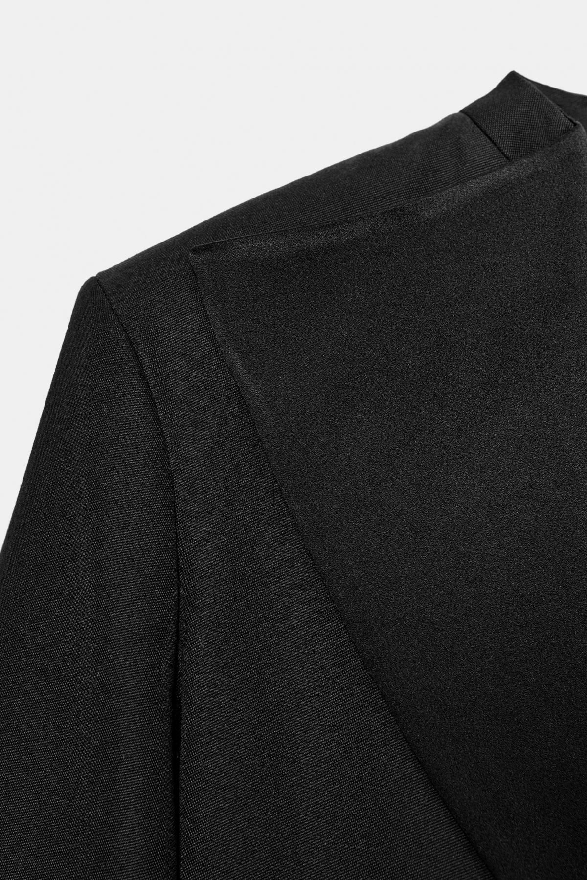 자라 테일러드 테크니컬 턱시도 블레이저 9735/062 BLACK - 상세 이미지 5
