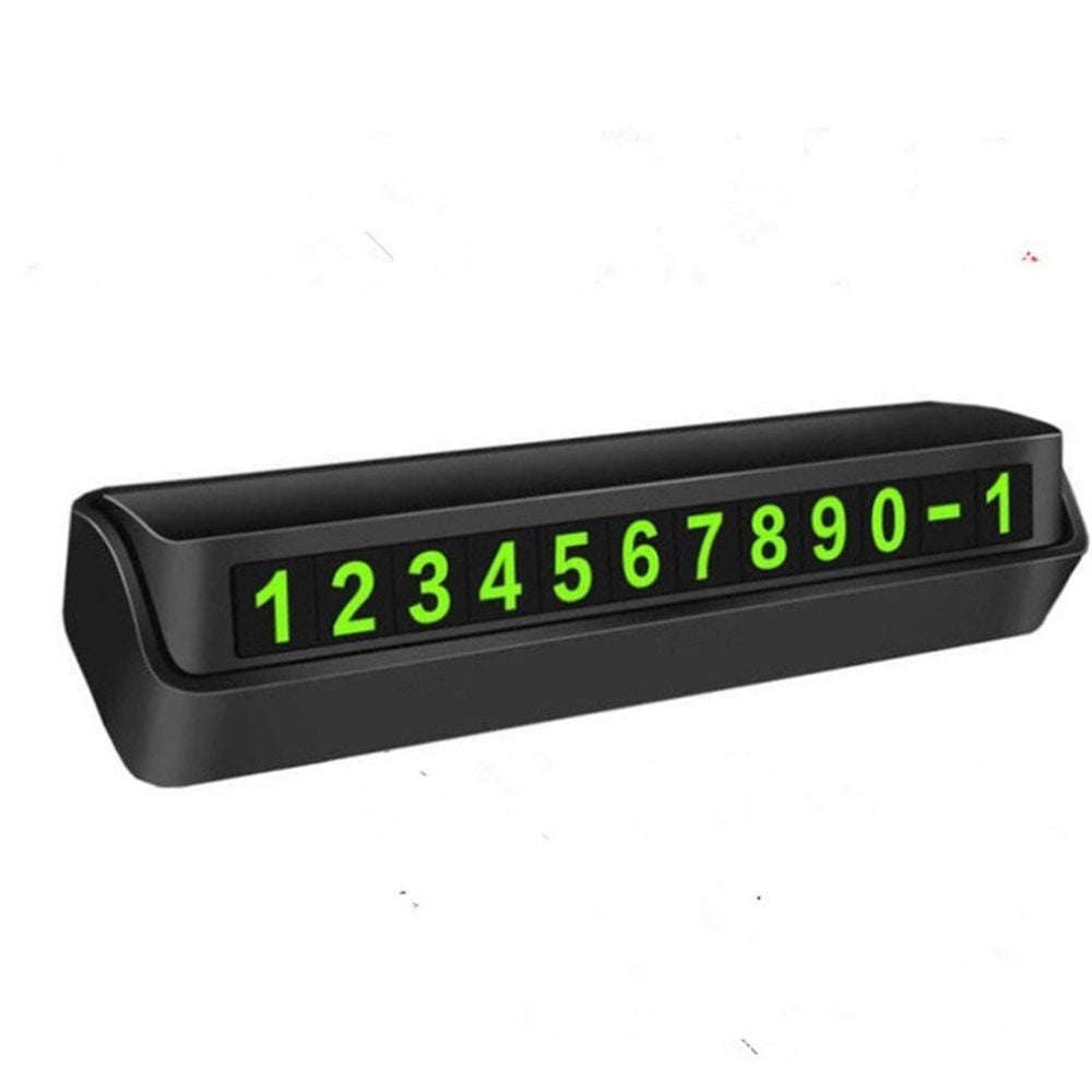 주차번호판 자동차 전화번호판 야광 PP-10010 화이트(10010-2) - 상품 이미지