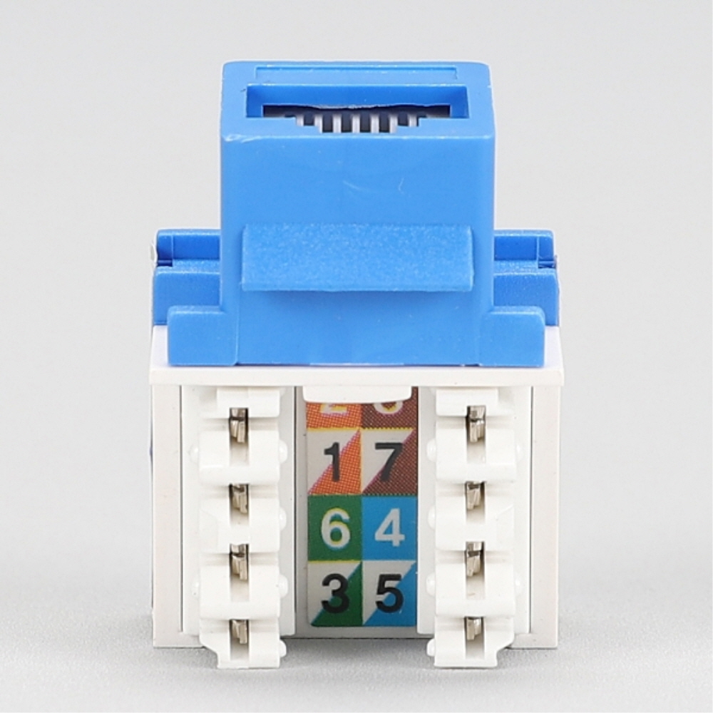 시스템박스용 RJ45 모듈러잭 CAT.6 청색 인터넷 8핀 10개 미래로아이티 - 상세 이미지 5