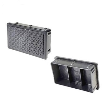 사각 PVC 속캡 15X15 2EA 파이프 마개 고무캡