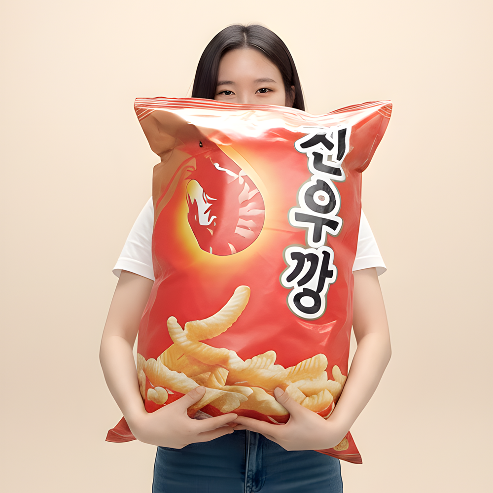초대형 과자 봉투 남편 생일 이벤트 현관문 부모님 용돈이벤트 용돈박스 새우깡 중형 제품 이미지