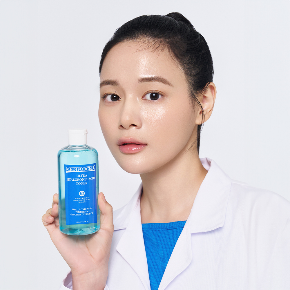 [2종세트] 메디포셀 울트라 히알루론산 앰플 100ml + 히알루론산 토너 300ml - 상세 이미지 4