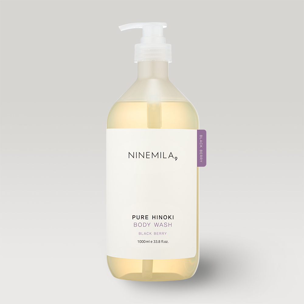 나인밀라 퓨어히노끼 바디워시 블랙베리향, 1L, 1개 솔직 후기 | 피부 타입별 분석 - 대표 이미지