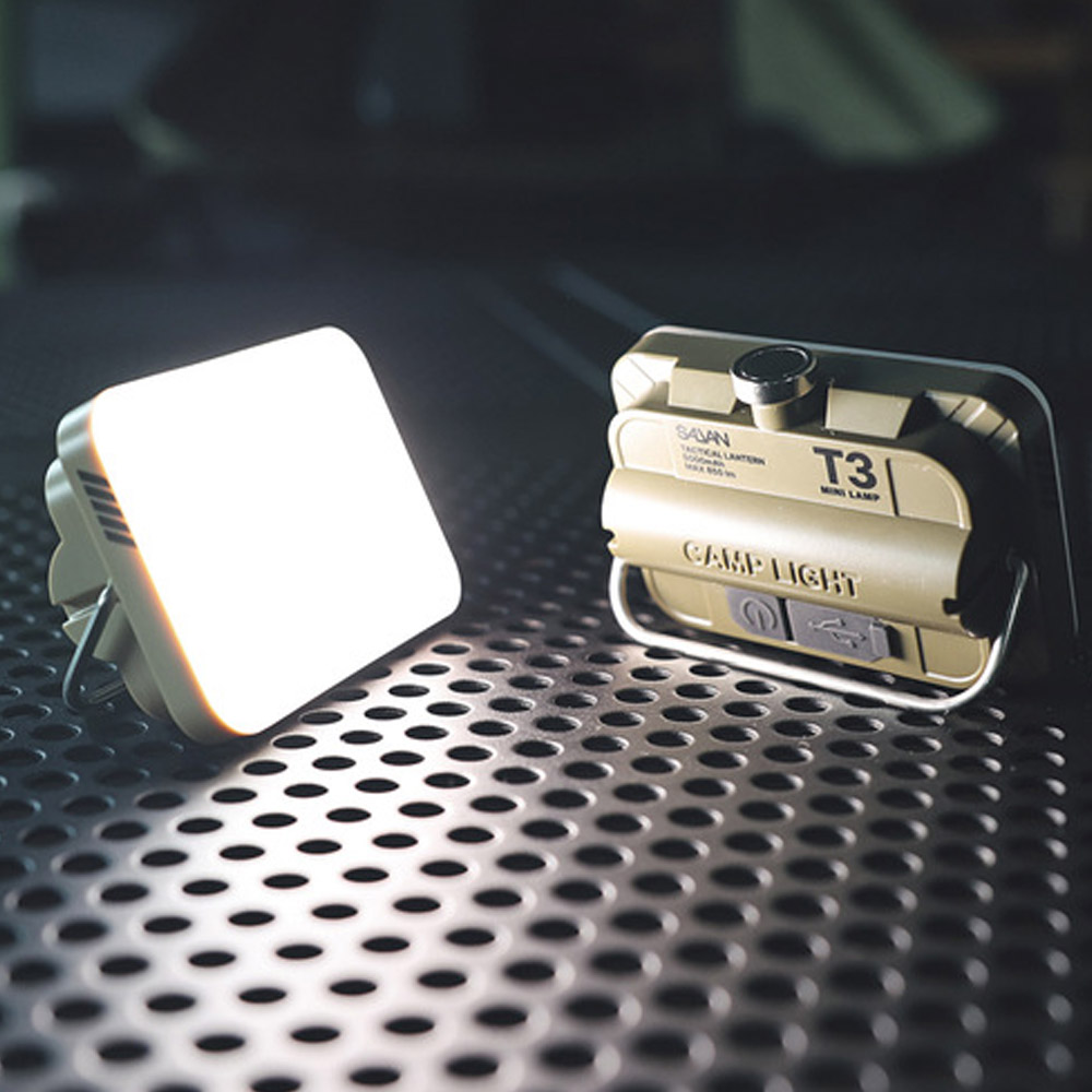 살반 T3 미니 충전식 LED 캠핑 백팩킹 미니멀 랜턴 5000mAh 850루멘 - 상세 이미지 3
