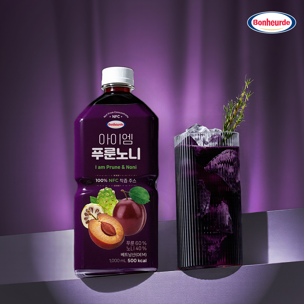 [100% NFC 건자두 노니 착즙] 보넬드 아이엠 푸룬노니 푸룬, 1L, 6개 - 상세 이미지 3