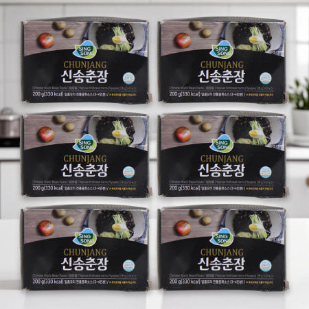 신송식품 짜장면 신송 짜장소스 간짜장 떡볶이 춘장 200g x6개 중국요리 볶음춘장 양념장