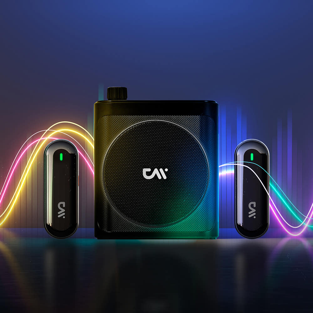 강의용 마이크 사용 모습