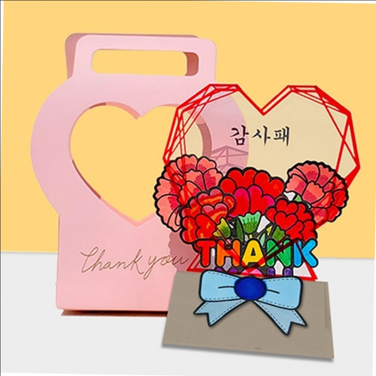 두두엠 하트투명 감사패 하트손가방포함 - 상품 이미지