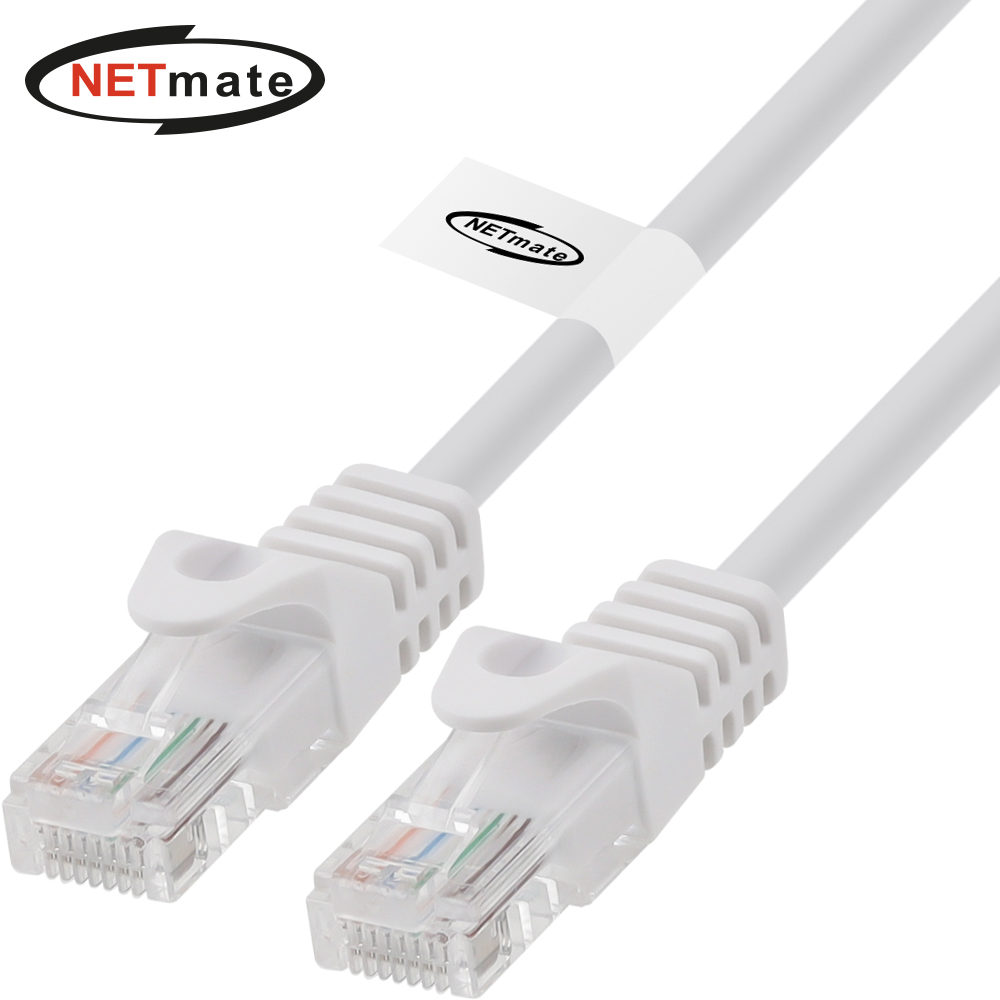강원전자 넷메이트 CAT.5E UTP 랜 케이블 3m (화이트) NM-TC503 - 메인 이미지