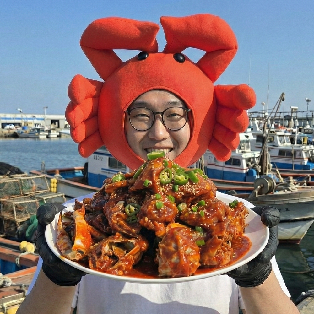 풀잎푸드 연평도 양념게장 손질 꽃게장 한입게장 1kg - 상품 이미지