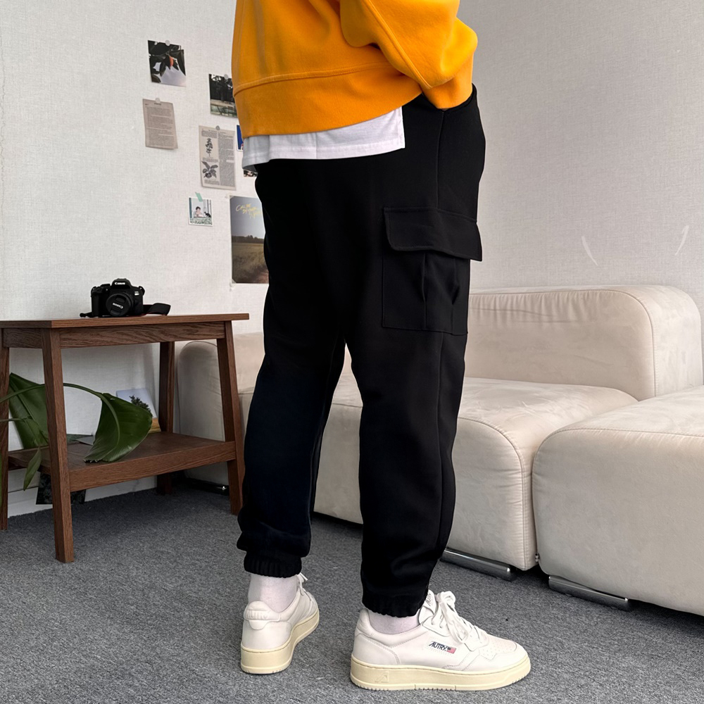 1+1 남성기모조거팬츠 남자융기모바지 - 상세 이미지 4