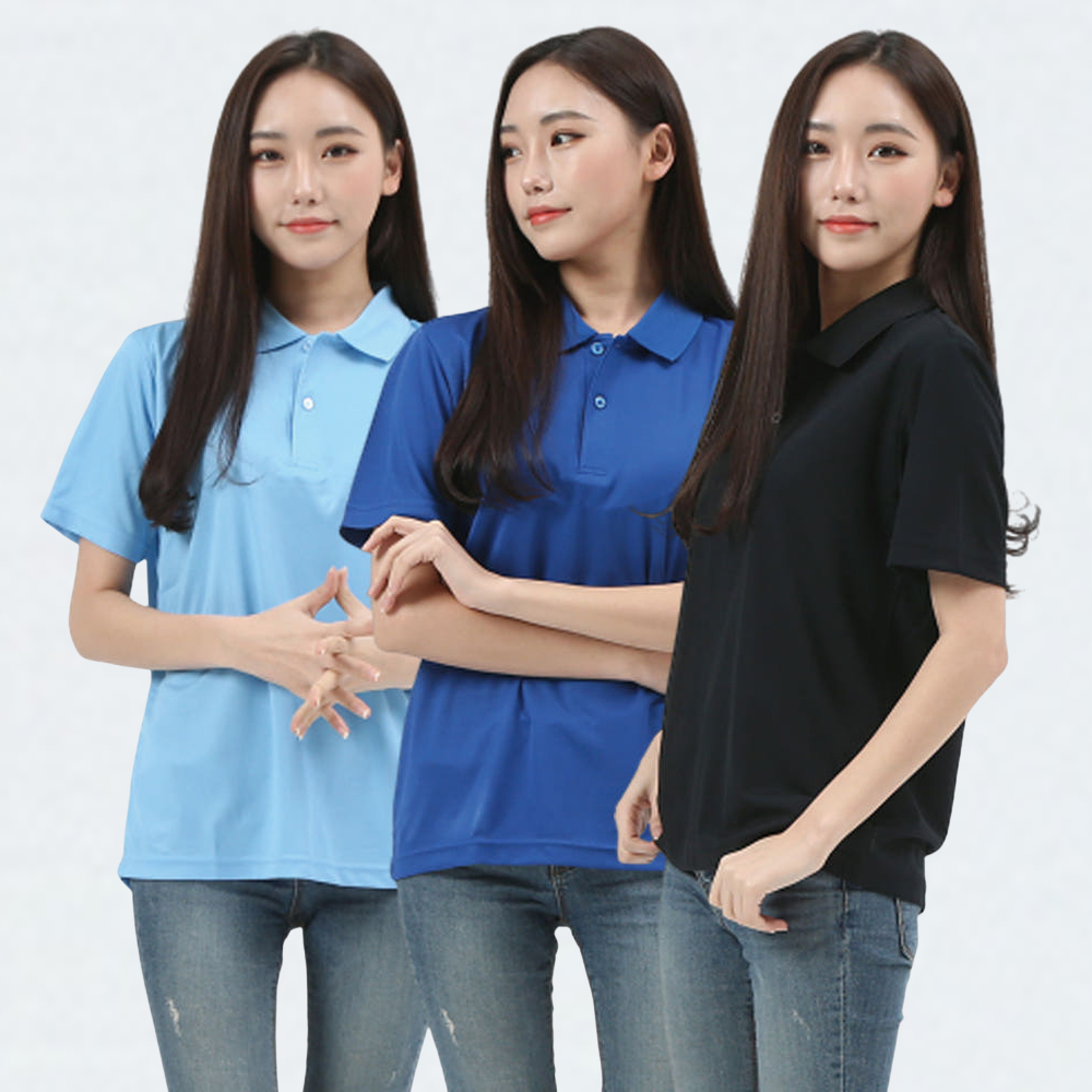 네이버 남녀공용 에어로쿨 기능성 반팔 카라티 쿨티셔츠 무지 FGS