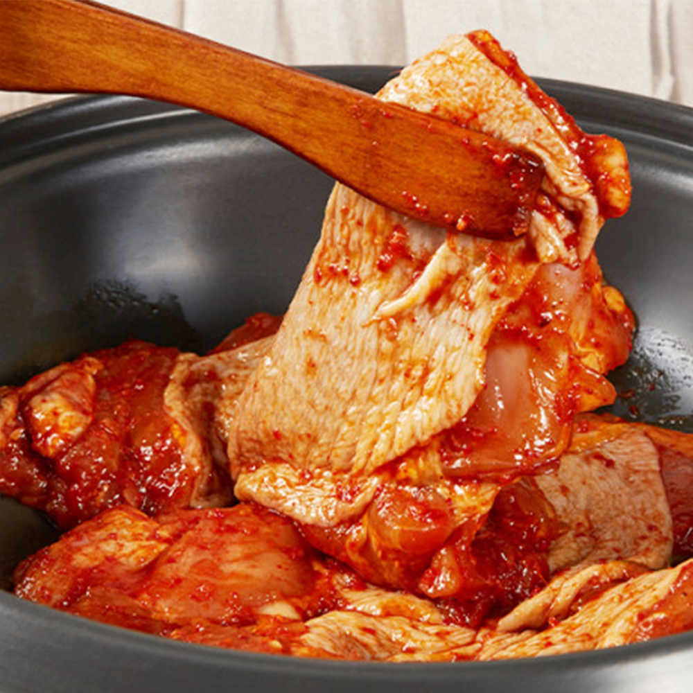 매콤폭발 통마늘 매콤 닭갈비 550g+마라 닭갈비550g 쫄깃 닭다리살 화끈한 - 상세 이미지 3