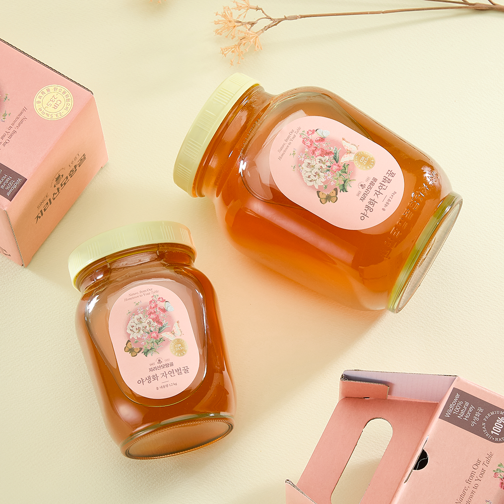 지리산모향골 자연 벌꿀 아카시아꿀 1.2kg