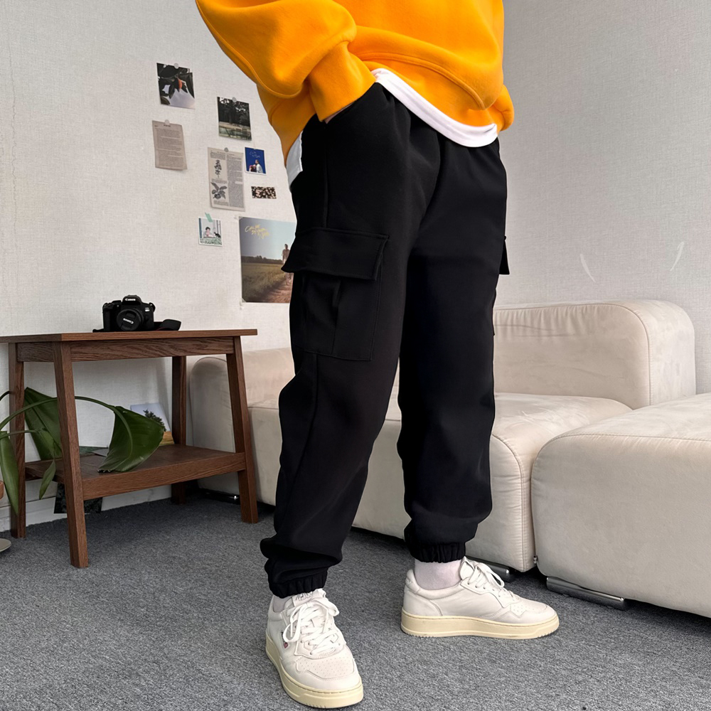 1+1 남성기모조거팬츠 남자융기모바지 - 상세 이미지 5