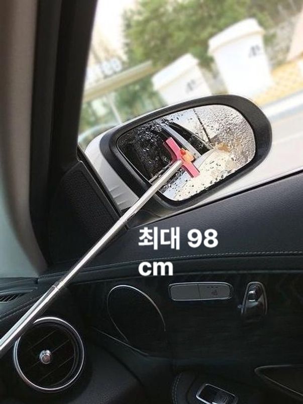 다기능 자동차 빗물 눈삽 앞유리 제설기 후방 거울 눈 제거 귀여운 텔레스코픽 도구 블랙 - 상세 이미지 5