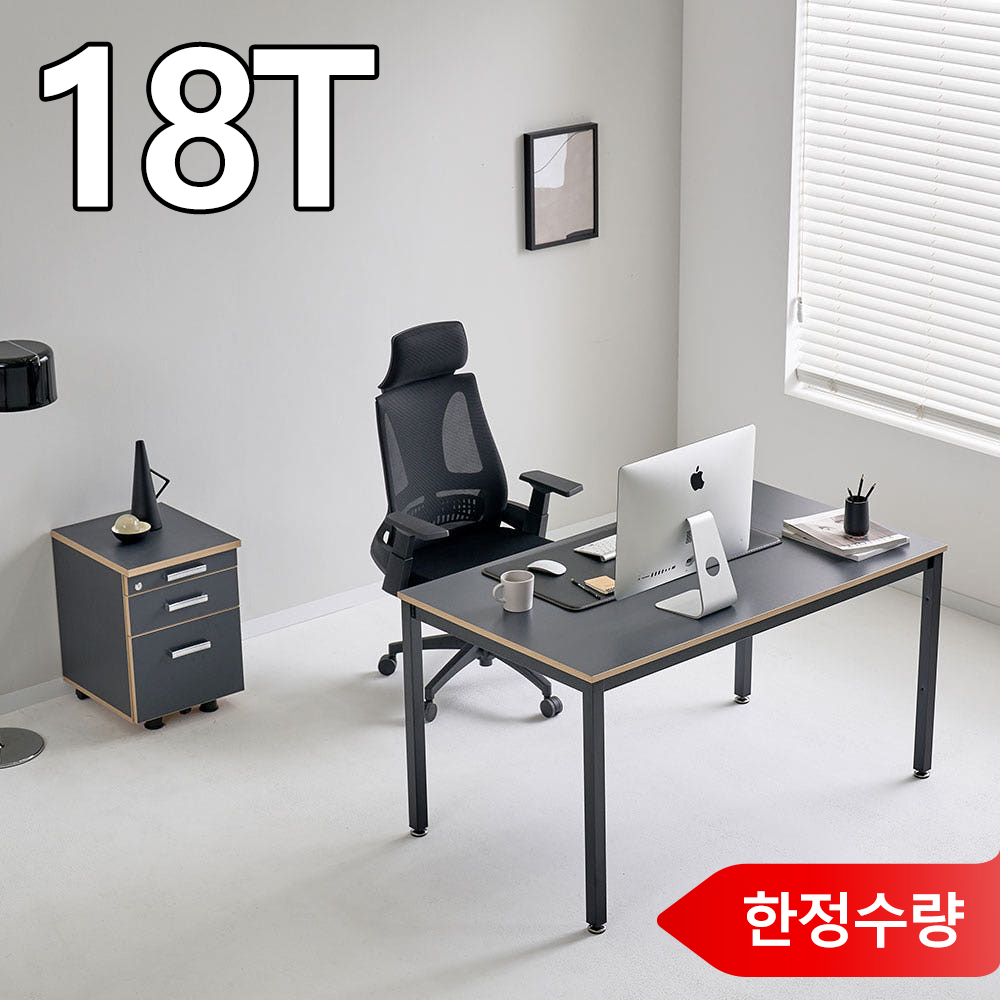 [네이버단독 한정수량] TS-04 철제 책상 LPM 18T 컴퓨터책상 - 상품 이미지