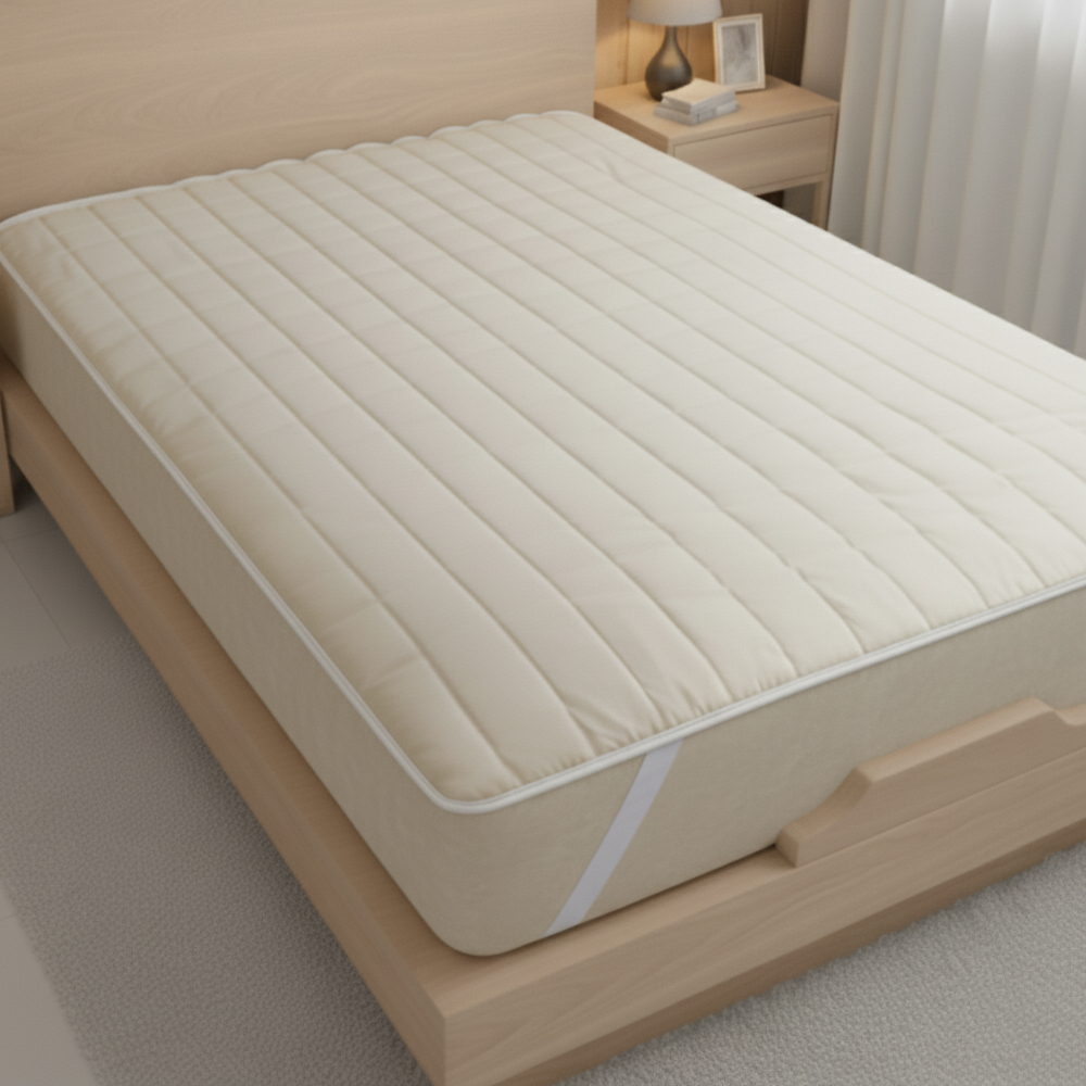 세미마이크로 극세사 침대패드 슈퍼싱글 SS 매트리스 패드 전기매트 커버형 4온스 누빔