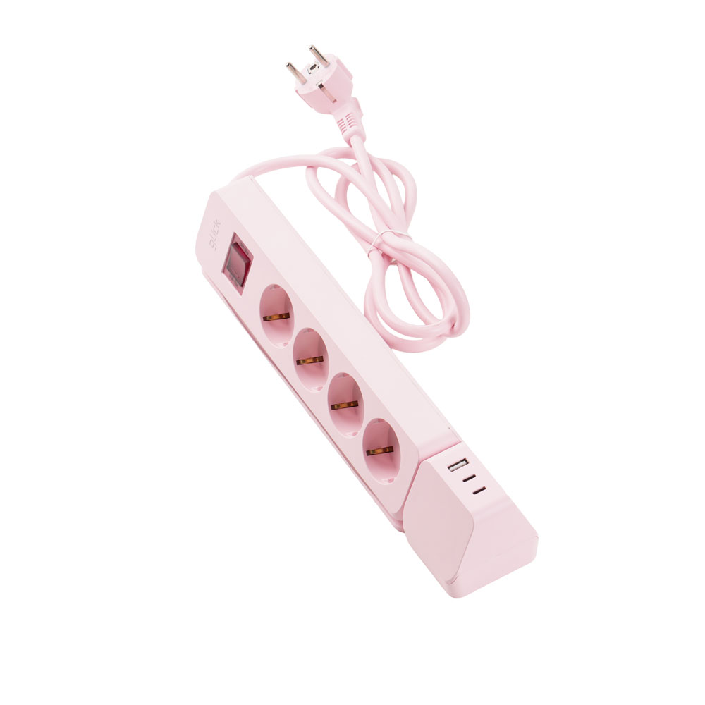 지클릭커 멀티마스터 롤플러스 4구 1.5m 고용량 4000W C타입 USB 멀티탭 화이트 이미지 3