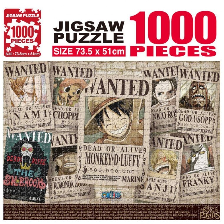 학산퍼즐 원피스 직소퍼즐 1000pcs (뉴 현상수배 V2) - 상품 이미지