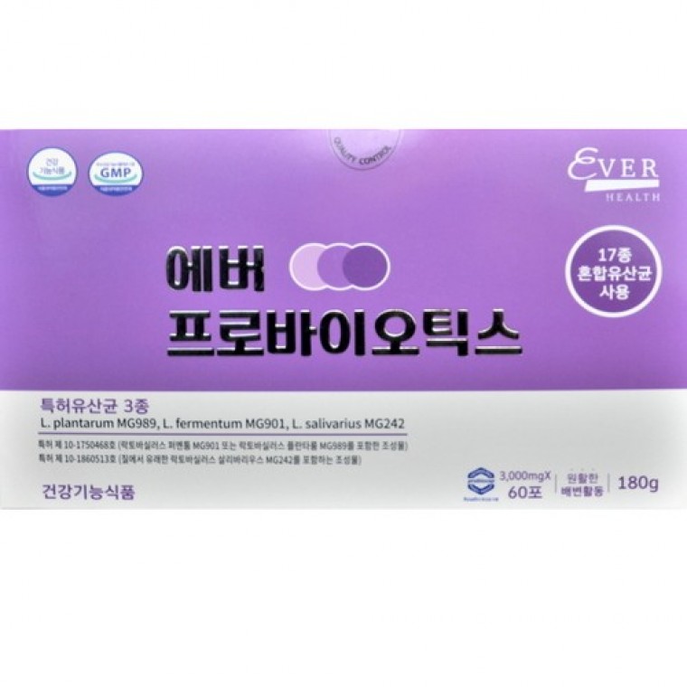에버 프로바이오틱스 여성질유산균 17종 혼합유산균 2개월분 - 상품 이미지