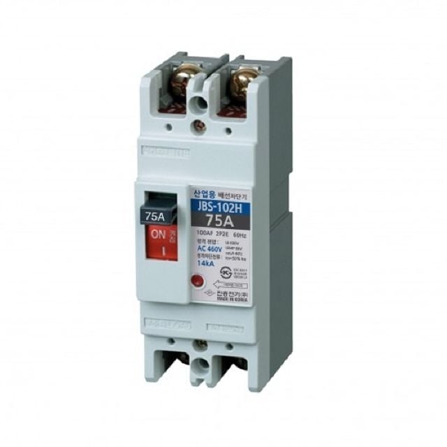 산업용 배선차단기 JBS-102H 2P 75A 14kA 진흥전기 - 메인 이미지