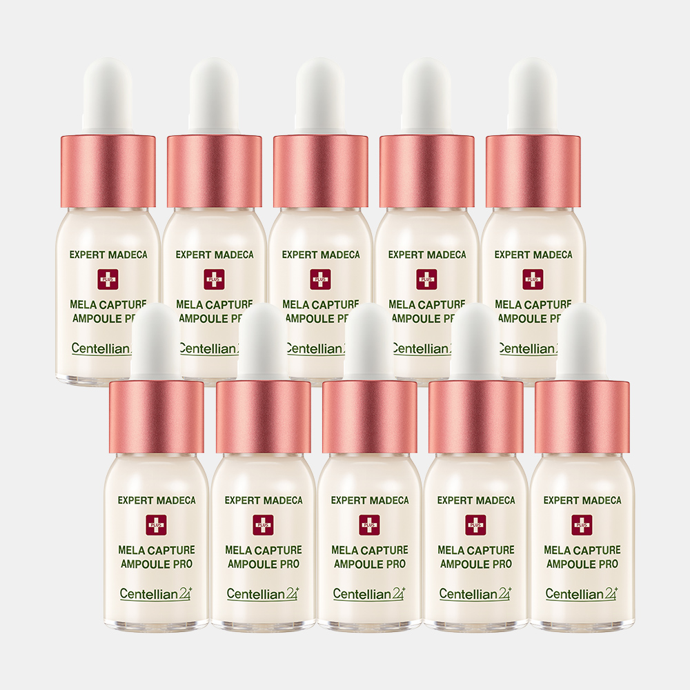 동국제약 센텔리안24 엑스퍼트 마데카 멜라캡처 앰플 프로 10ml x 10개 / 기미 잡티 멜라닌 주름 개선에 도움 마데카멜라캡쳐앰플 - 상품 이미지