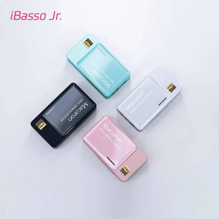 [해외]IBasso Jr 마카롱 HIFI 휴대용 USB DAC 헤드폰 앰프 CS43131 디코더 44mm/35mm PCM 32bit/384khz 네이티브 DS Macaron (Bl