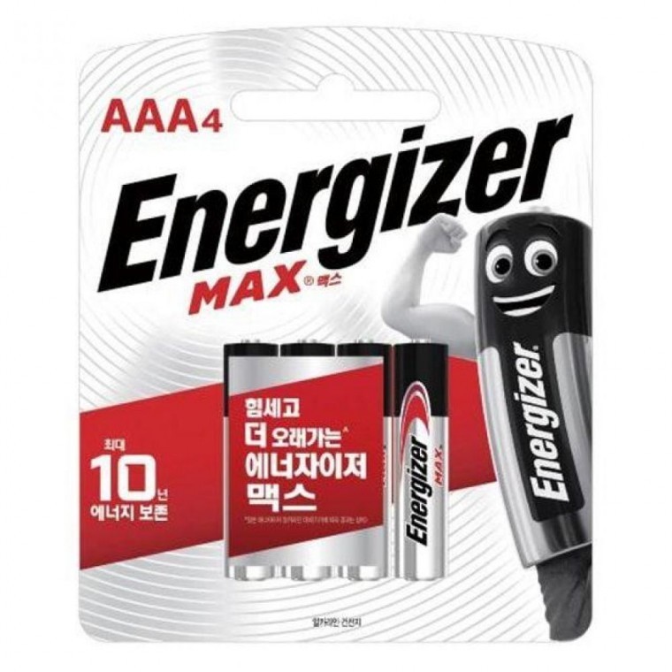 LR03(AAA) 에너자이저건전지(알카라인- (4EA) - 메인 이미지
