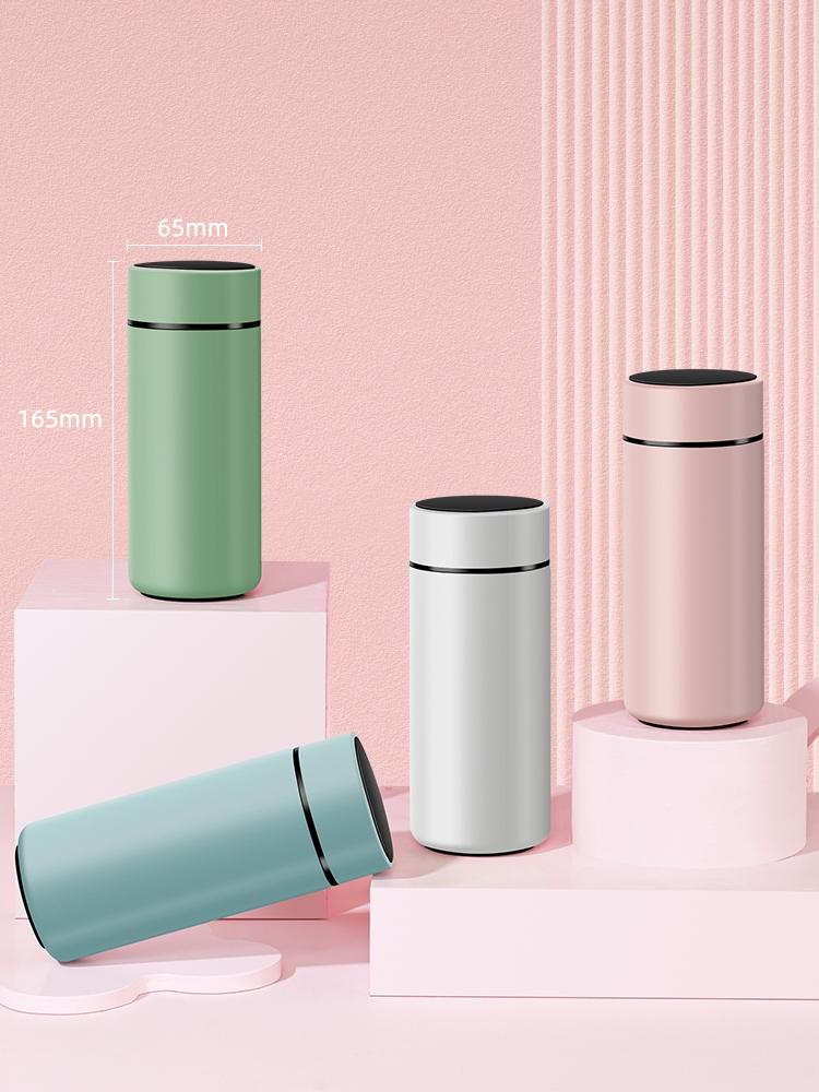 스텐 미니 보온 휴대용 소형 남녀공용 물컵 맞춤 제작 체리블라썸핑크 300ml 304표준 A - 상세 이미지 2