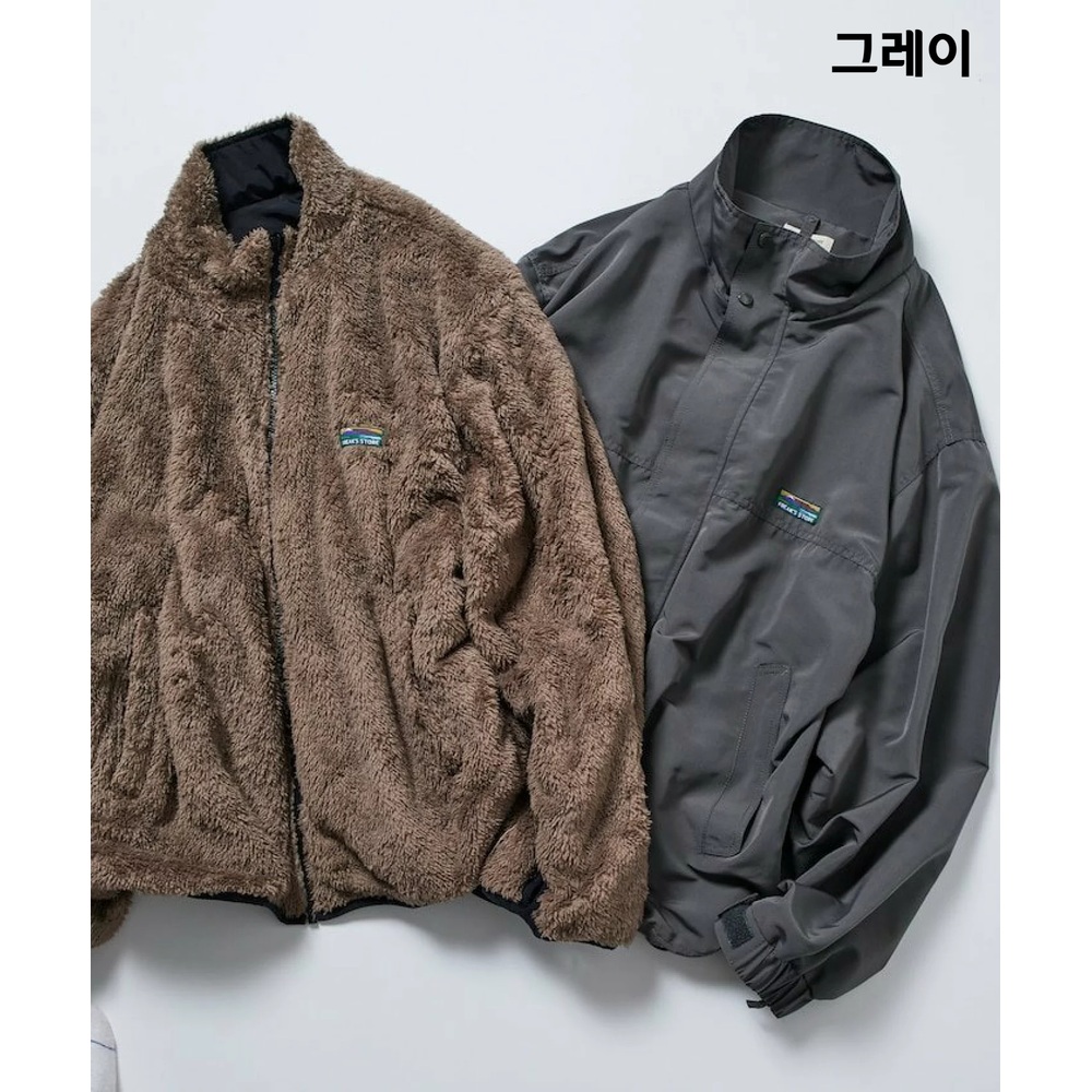 프릭스스토어 리버시블 라이너 2WAY 자켓 여성 블루종/후리스 세트 25FW 블랙 M - 상세 이미지 2