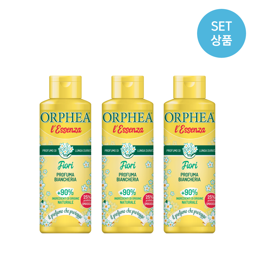 [페브릭케어SET] NEW 오르페아 세탁/건조기용 섬유향수 250ml 3개 세트 피오리향 - 상품 이미지