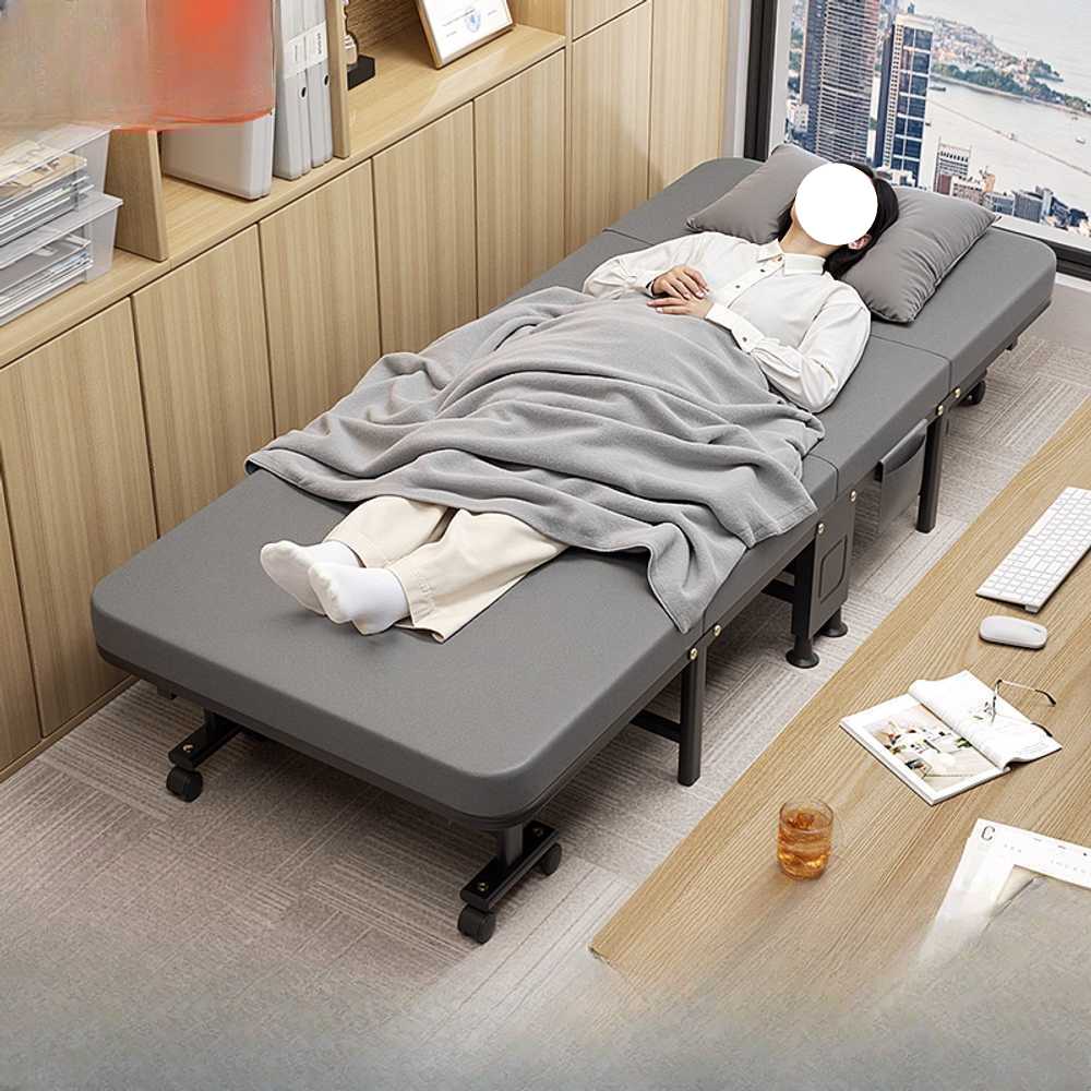 간이 침대 접이식 휴대용 손님용 공간절약형 폴딩 190x60x30cm(4단접이식) - 상세 이미지 5