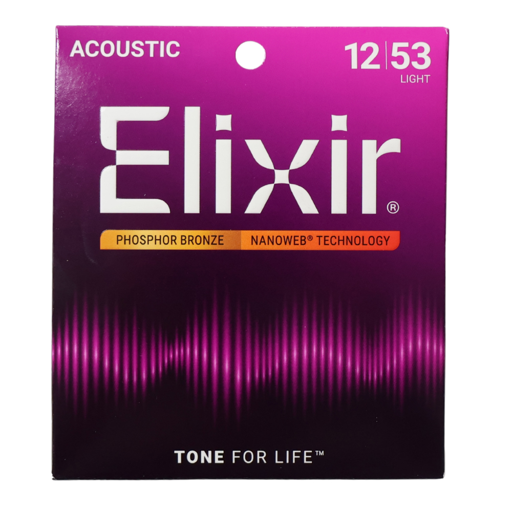 엘릭서 16052 포스포브론즈 통기타줄 (012-053) 나노웹 라이트 어쿠스틱 기타줄 제품 이미지