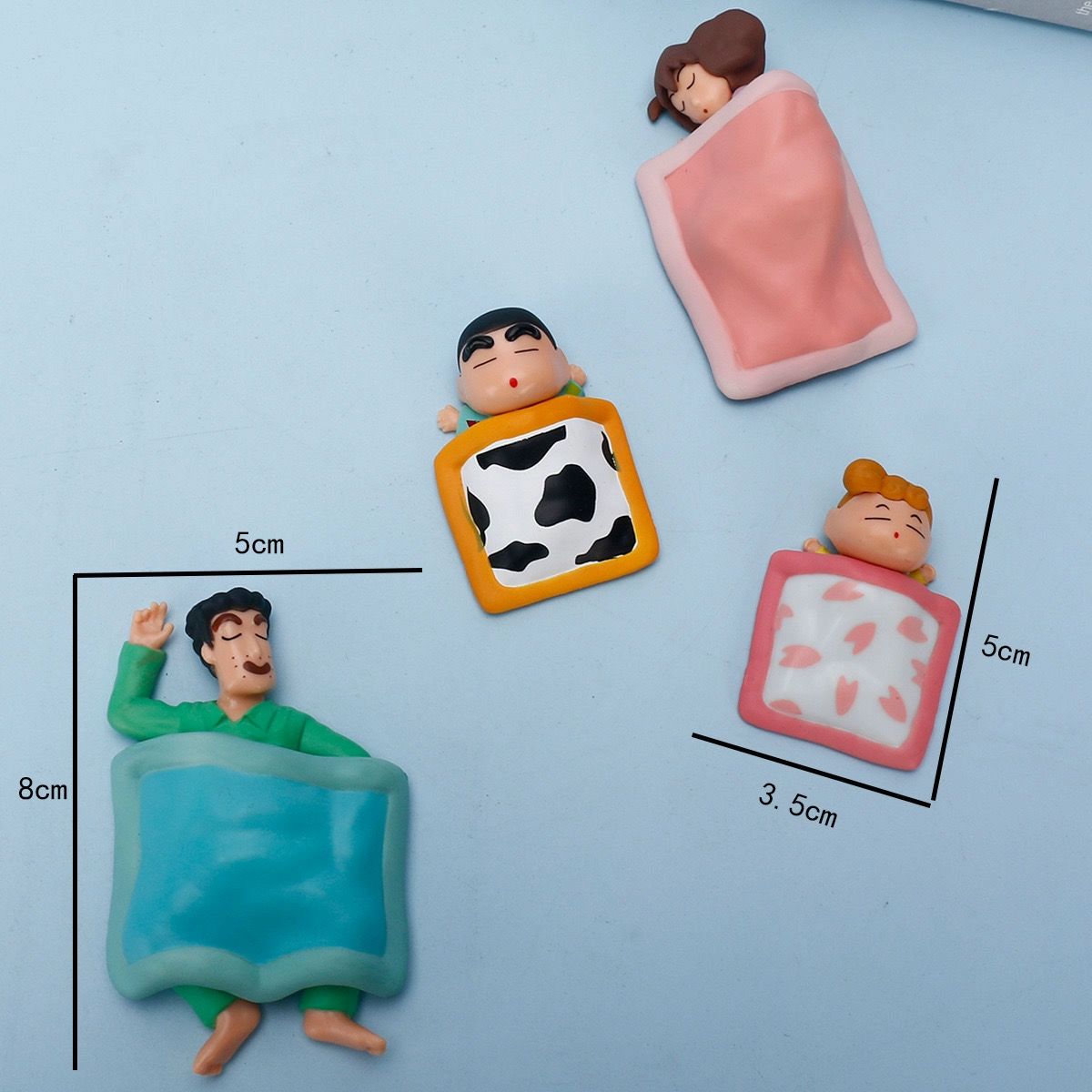 크레용 신짱 자동차 중콘솔 장식 차량용 인테리어 소품 가족+강아지집 - 상세 이미지 3