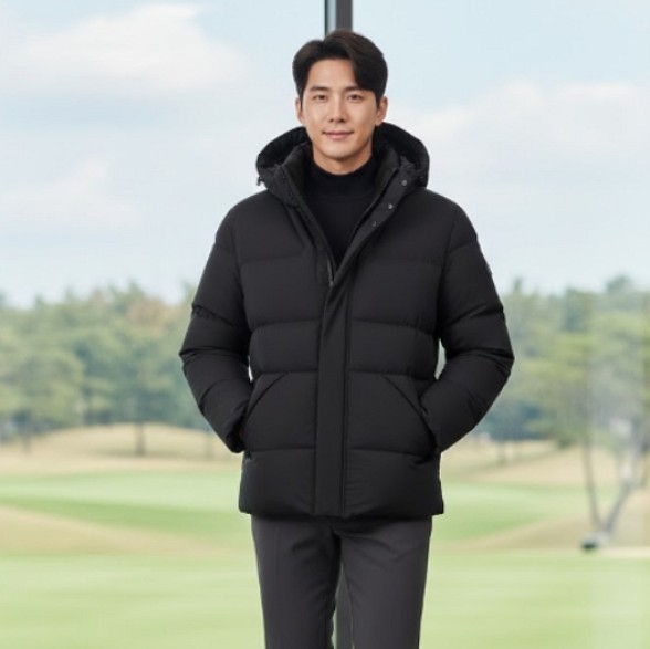 핑 골프웨어 남성 겨울 프리미엄 다운 깔끔한 골프웨어 덕다운 패딩점퍼 - 상품 이미지