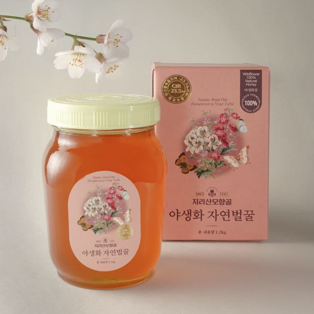 지리산모향골 자연 벌꿀 야생화꿀 1.2kg