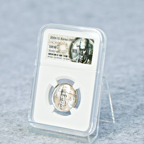 조폐공사 2004년 100원 미사용 주화 슬랩케이스 포함 - 메인 이미지