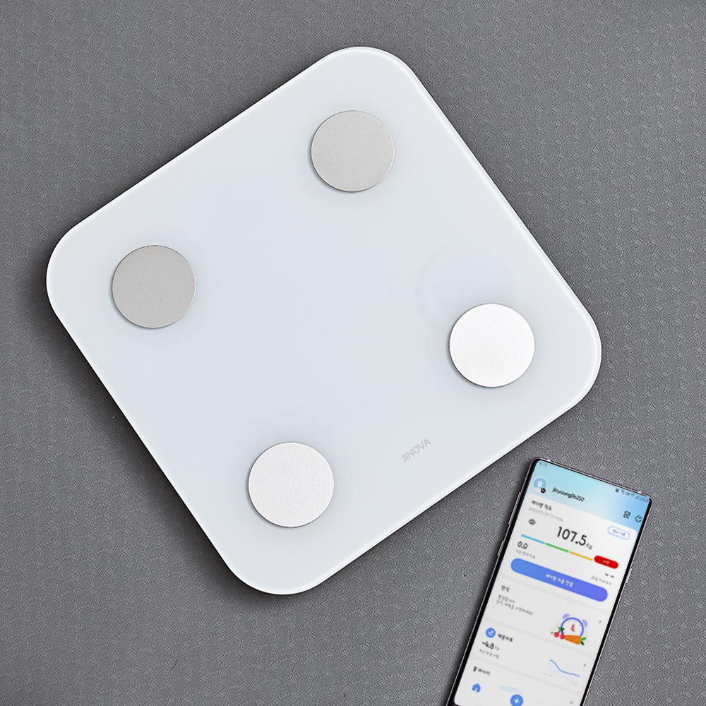 지노바 JN-BS001 디지털 LED 스마트 가정용 체중계 정확한 몸무게 체지방 측정기