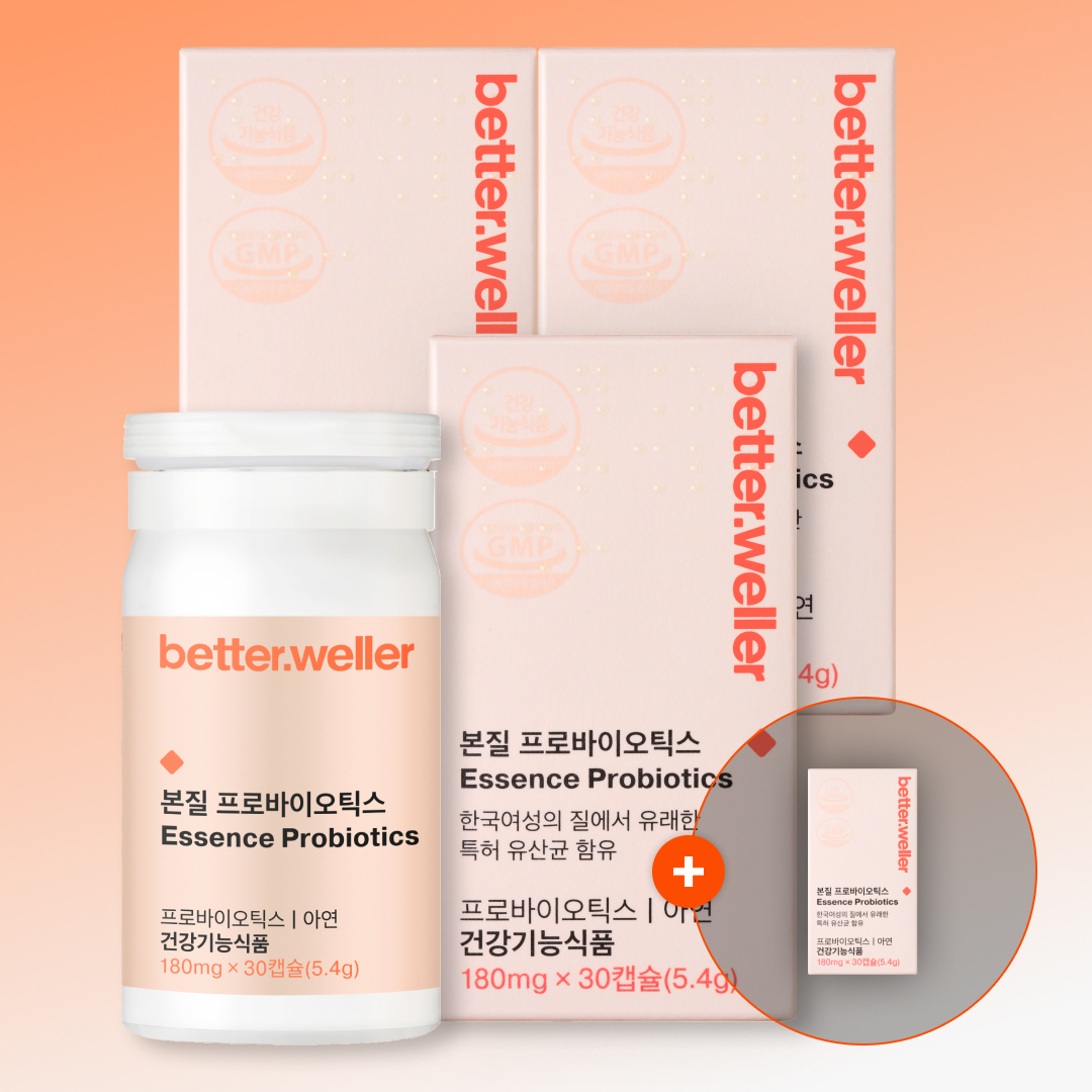 베러웨러 본질 프로바이오틱스 여성 질 유산균 특허 유산균 위산 내성 강한 30캡슐, 4개 제품 이미지