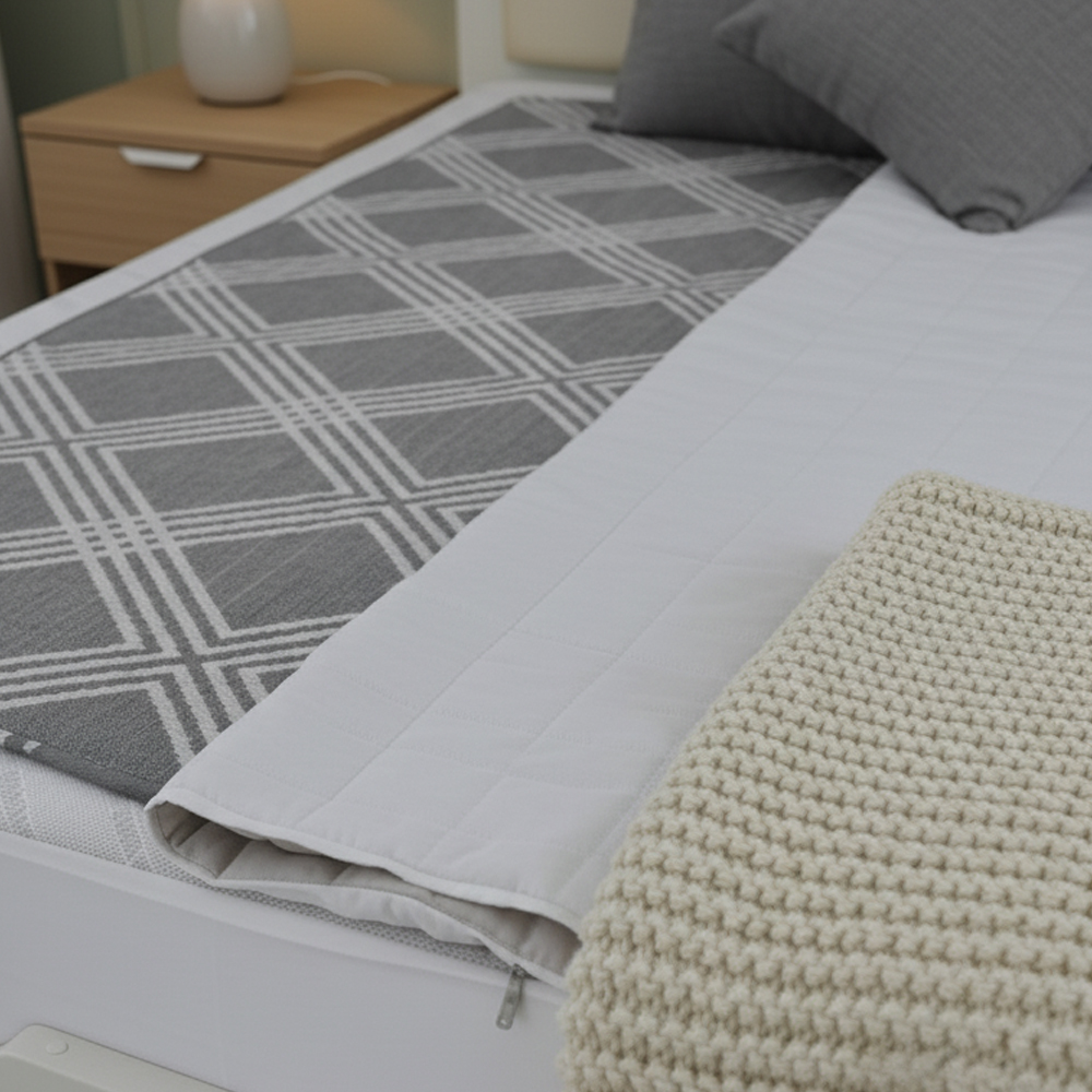 세미마이크로 극세사 침대패드 슈퍼싱글 SS 매트리스 패드 전기매트 커버형 4온스 누빔