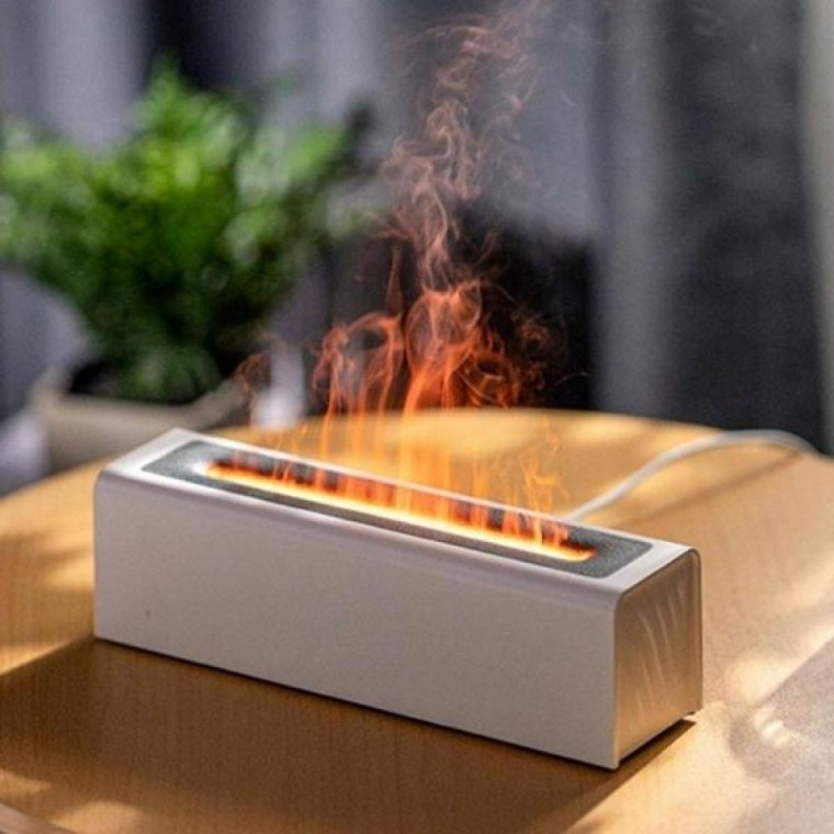 대용량 가습기 무드등 인테리어 3D 불멍 가습기 저소음