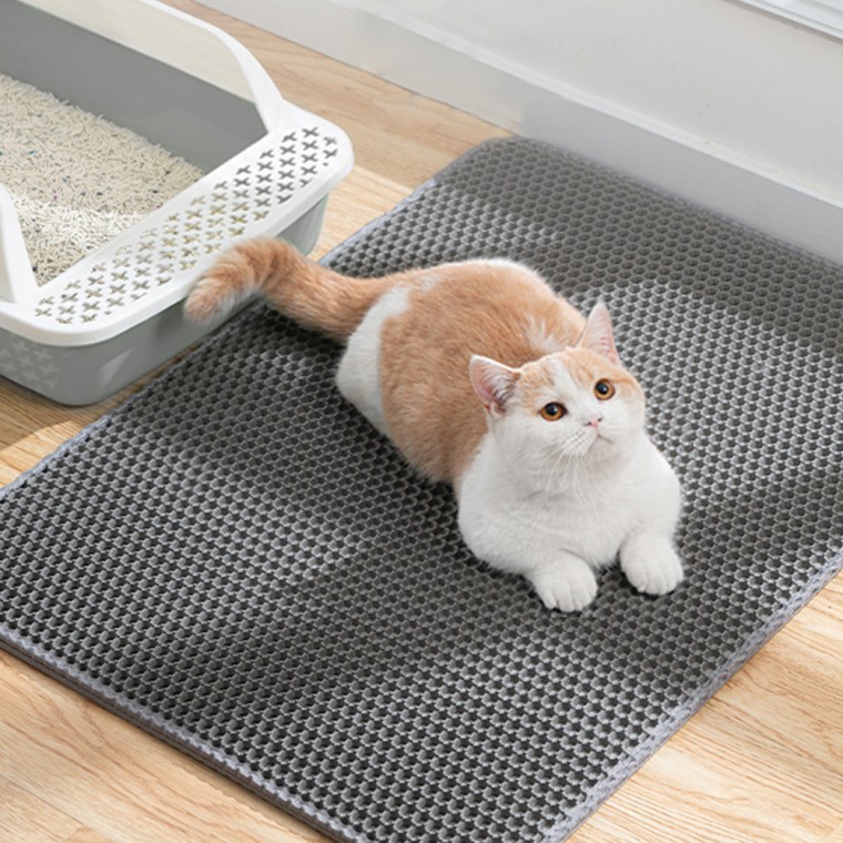 고양이 벌집 모래매트 그레이 40x50cm