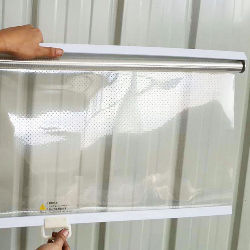쇼케이스 롤스크린 냉장고 채소 투명 가림막 구멍 有 너비 60/65cm(1.5m) - 상세 이미지 2