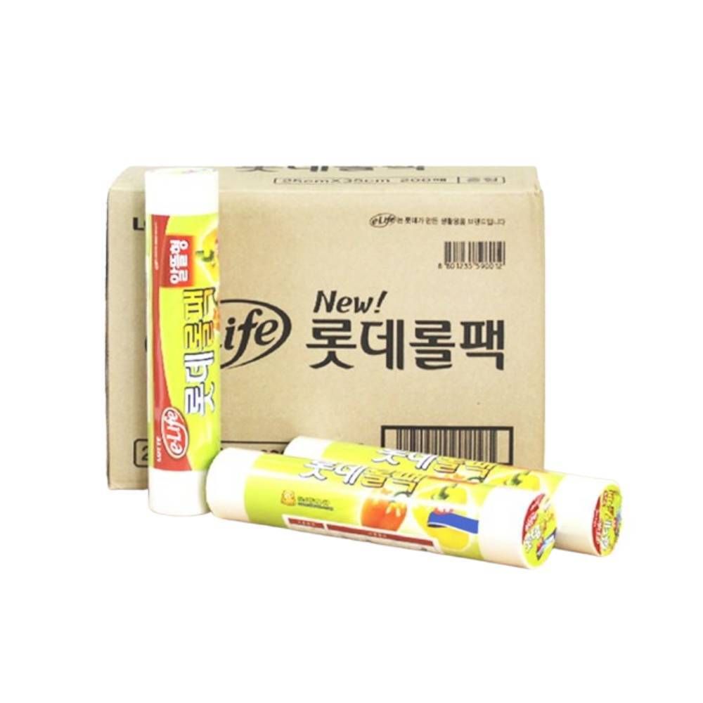 롤팩 30x40x500매 12개 비닐팩 일회용비닐 항균비닐 - 상품 이미지