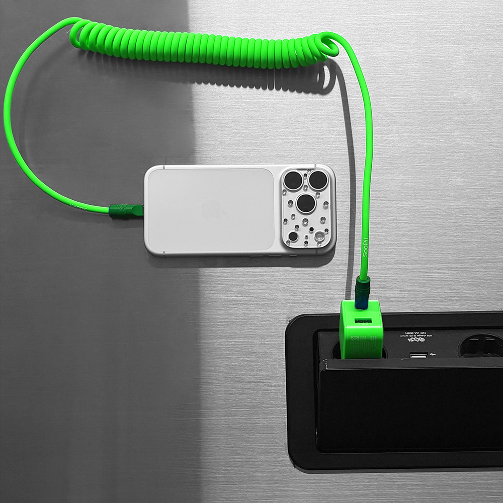N배송 비비드 컬러 USB-A C타입 듀얼 초고속 충전기+케이블 세트 - 상세 이미지 3