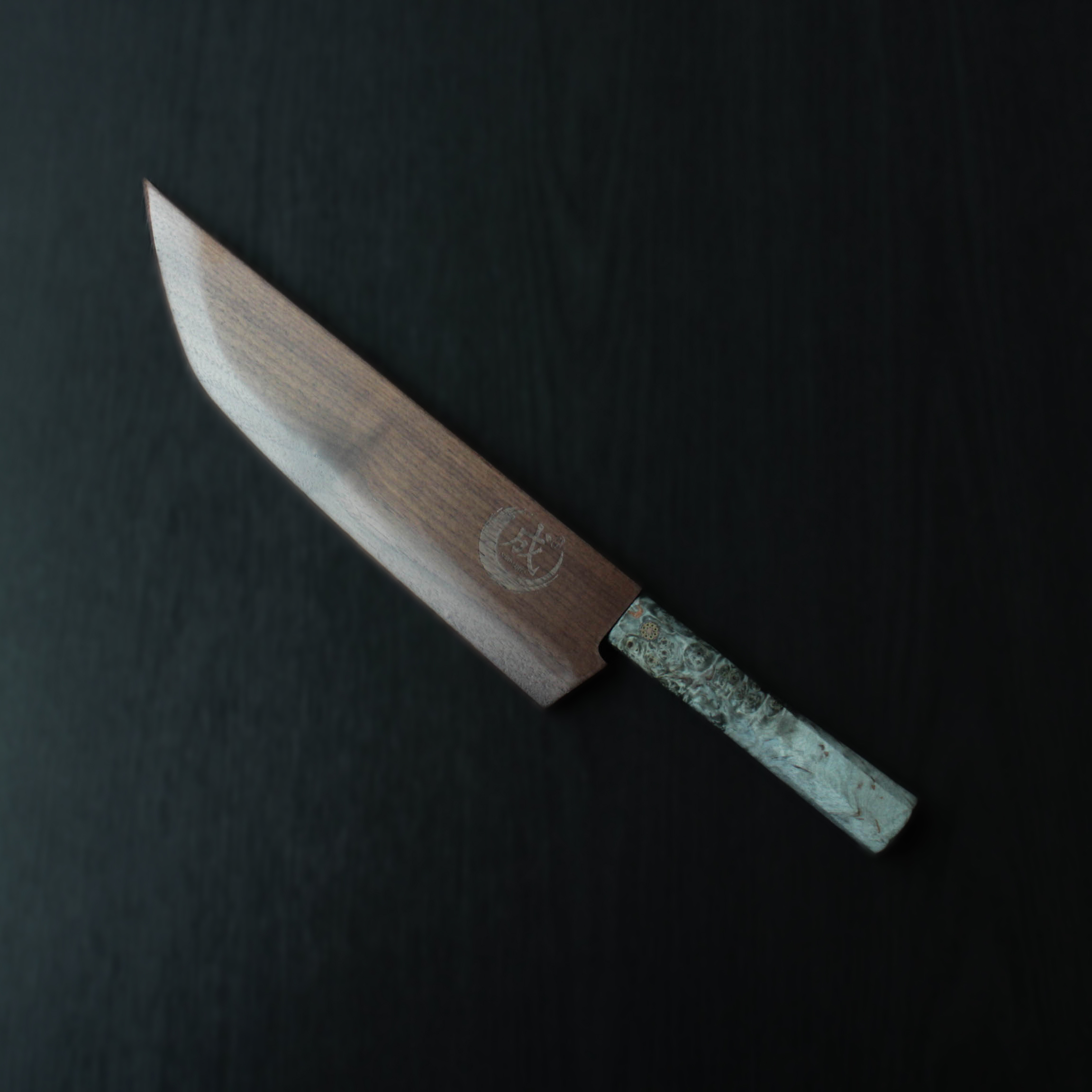 나리하지토 타츠마키 230mm 사키마루 다마스커스 규토 쉐프 나이프 칼 선물 - 상세 이미지 2