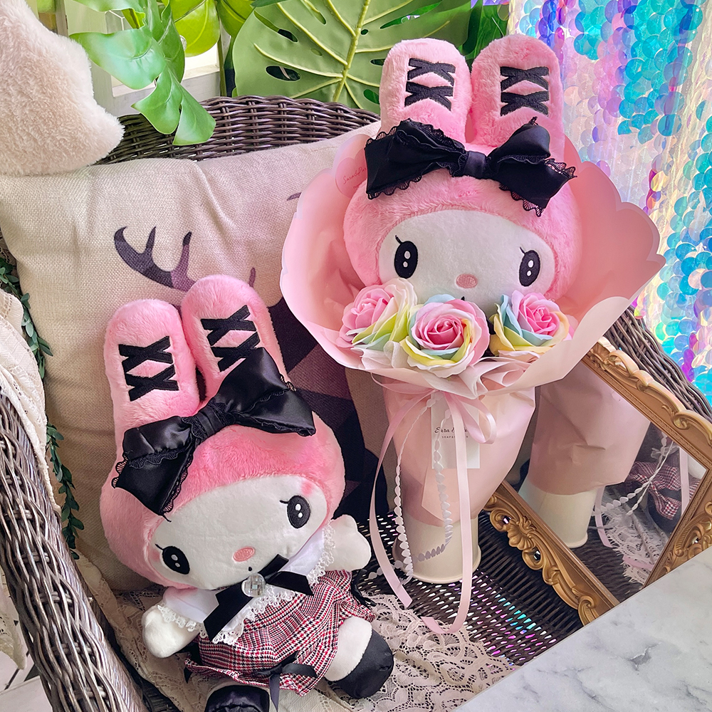 미드나잇 산리오 마이멜로디 인형꽃다발 졸업식 입학식 유치원학예회 재롱잔치 - 상품 이미지