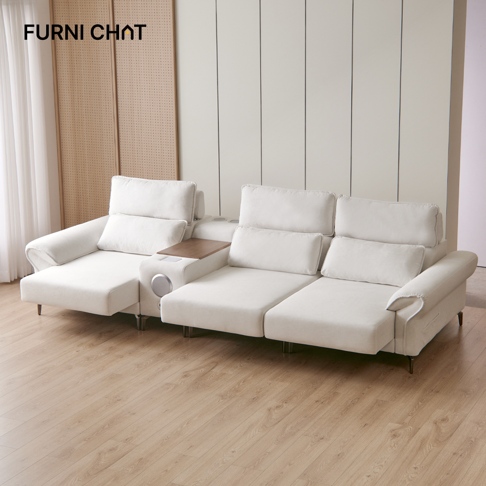 퍼니챗 몬스터 3인용 이지클린 패브릭 무빙소파 슬라이드 모션소파